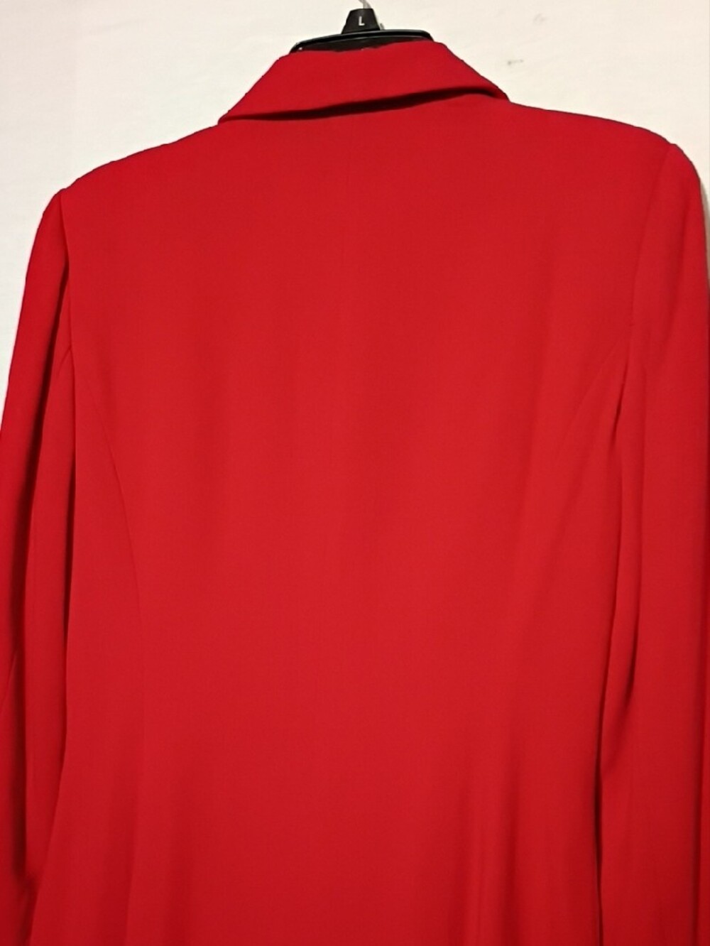 Vintage Red Long Dress Coat, Button-Front, Sz 6 - Picture 9 of 15